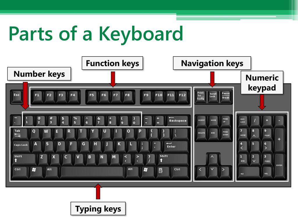 presentation of keyboard