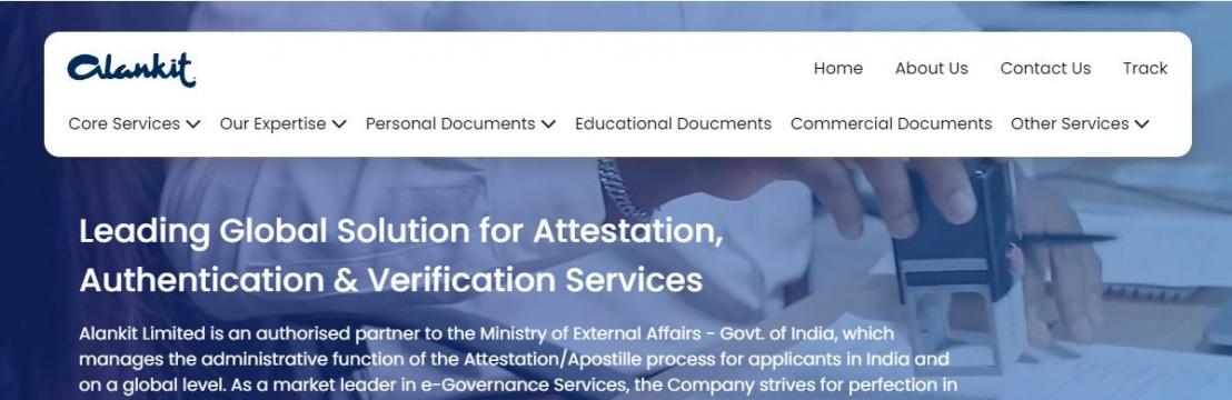 Alankit Attestation  - Certificate Attestation Services, Apostille Services in India