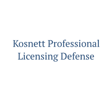 Kosnett Professional Licensing Defense